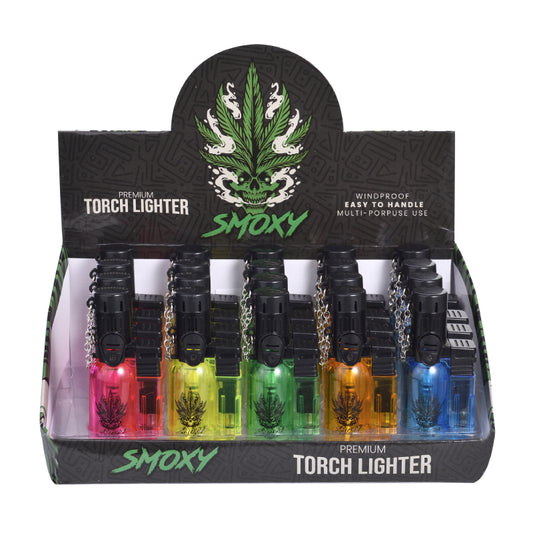 Smoxy Mini Torch Display Tron Clear - 20ct