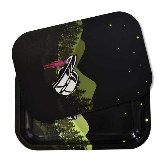Zooted Brandz Area 420 Alien Metal 
Tray w/ Magnetic Lid