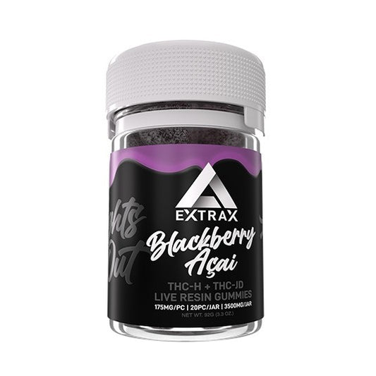 Delta Extrax 3500 Lights Out Gummies - Blackberry Acai