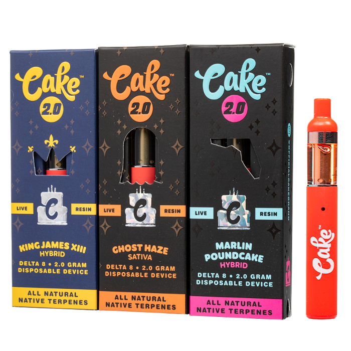 Cake 2G D8/Live Resin Disposables