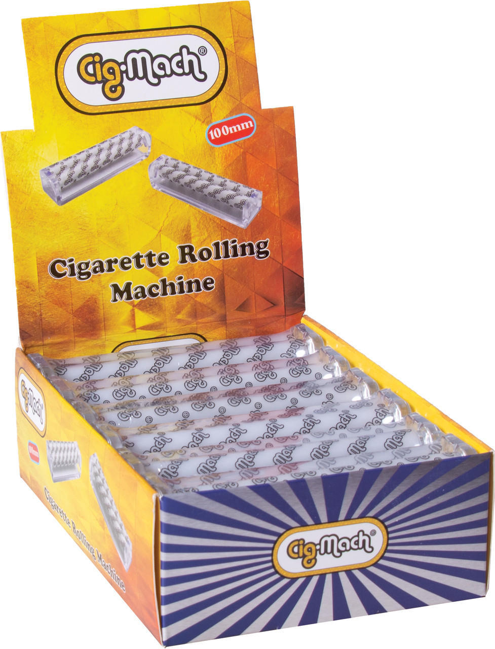 CigMach Rolling Machine Display - Assorted Sizes - 12ct