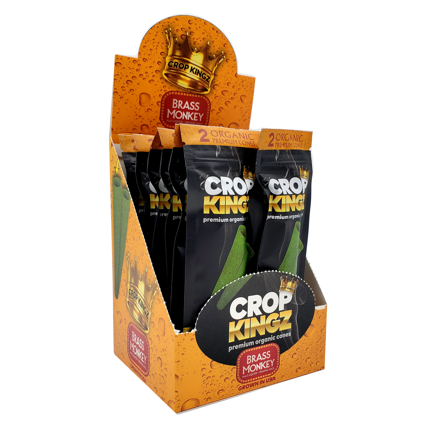 Crop Kingz Cones 1 1/4 - Brass Monkey 10ct