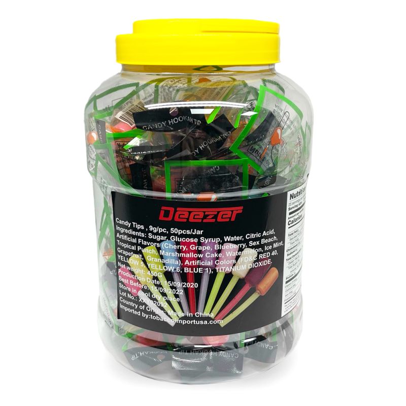 Deezer Candy Hookah Tips Jar - 50ct