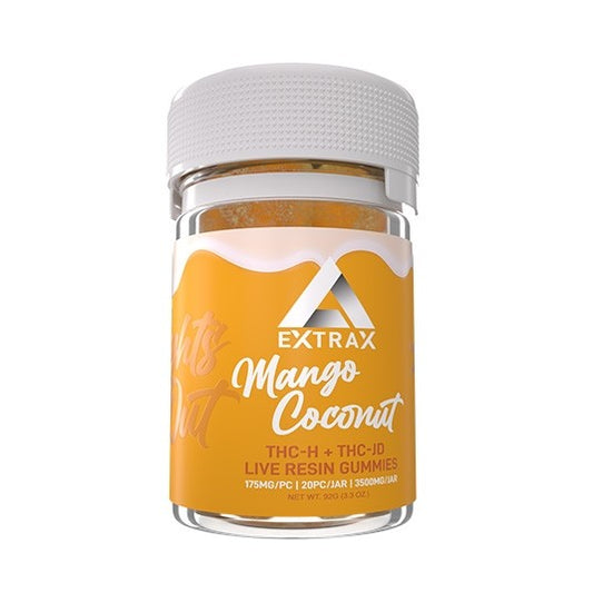 Delta Extrax 3500 Lights Out Gummies - Mango Coconut