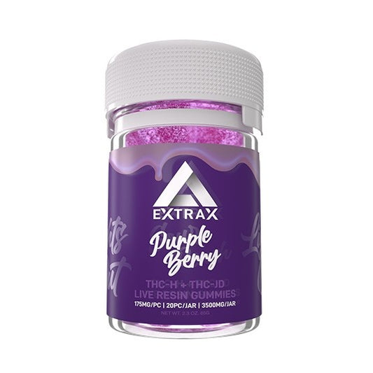 Delta Extrax 3500 Lights Out Gummies - Purple Berry