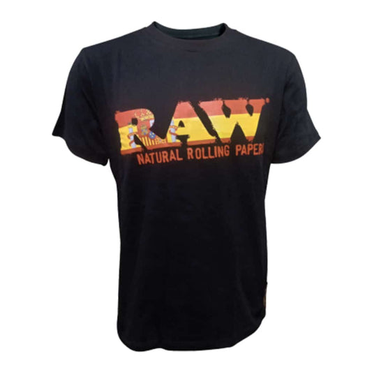 RAW T-Shirt W/ Spanish Flag Raw Logo - Black